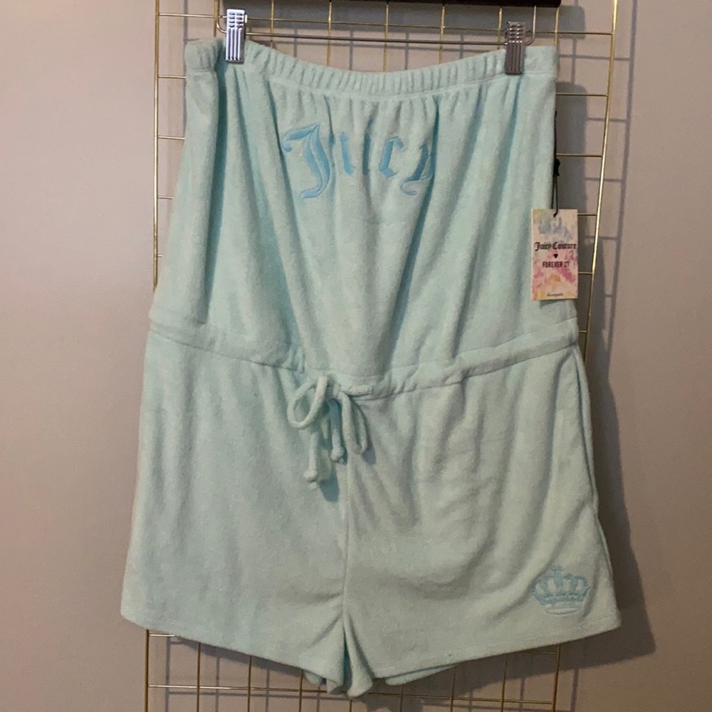 Juicy Couture x Forever21 terry cloth romper size L NWT